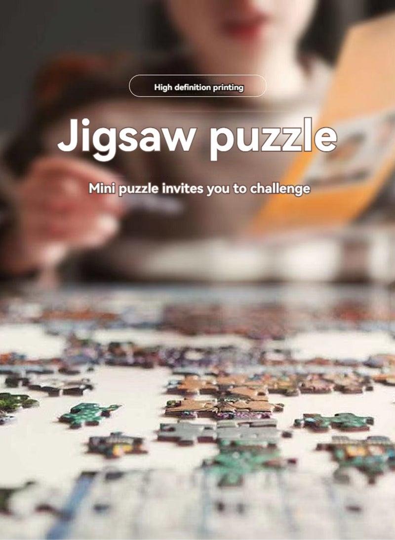 لعبة ألغاز تعليمية للتطوير التربوي لتخفيف التوتر مكونة من 1000 قطعة مقاس 70 × 50 سم - Image 3